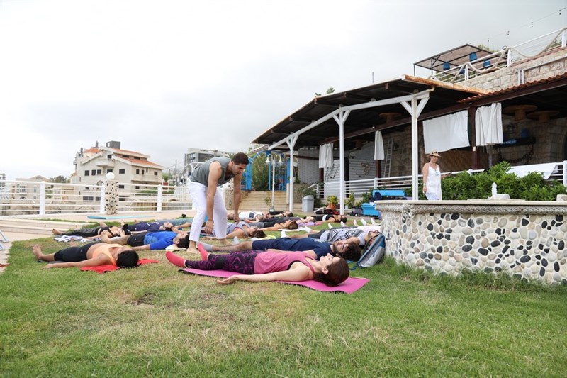 Hatha Yoga Session at Le Blanc Bleu